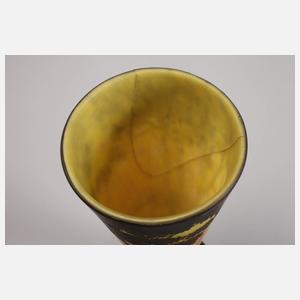 Daum Nancy Vase Landschaftsdekor