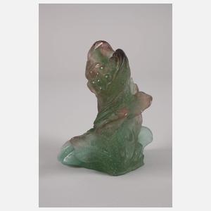 Daum Nancy Kerzenleuchter Schnecke Pâte de verre