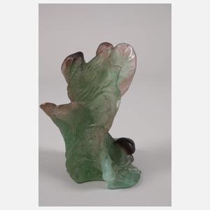 Daum Nancy Kerzenleuchter Schnecke Pâte de verre