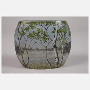Daum Nancy Vase Landschaftsdekor