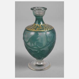 Émile Gallé Ätzglasvase Kirschdekor