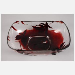 Émile Gallé Ätzglasschale mit Spinne