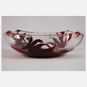Émile Gallé Ätzglasschale mit Spinne