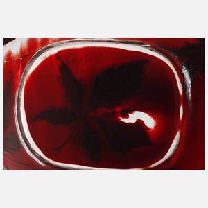 Émile Gallé Ätzglasschale mit Spinne