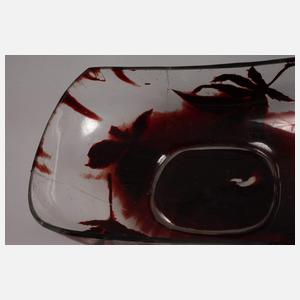 Émile Gallé Ätzglasschale mit Spinne