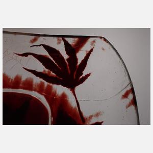 Émile Gallé Ätzglasschale mit Spinne