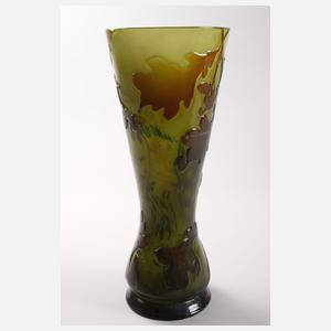 Große Ätzglasvase Émile Gallé