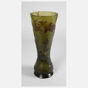 Große Ätzglasvase Émile Gallé