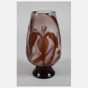 Émile Gallé Vase Irisblüten