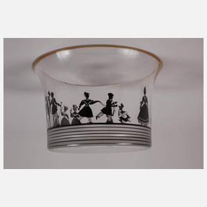 Steinschönau Schale Schattenmalerei