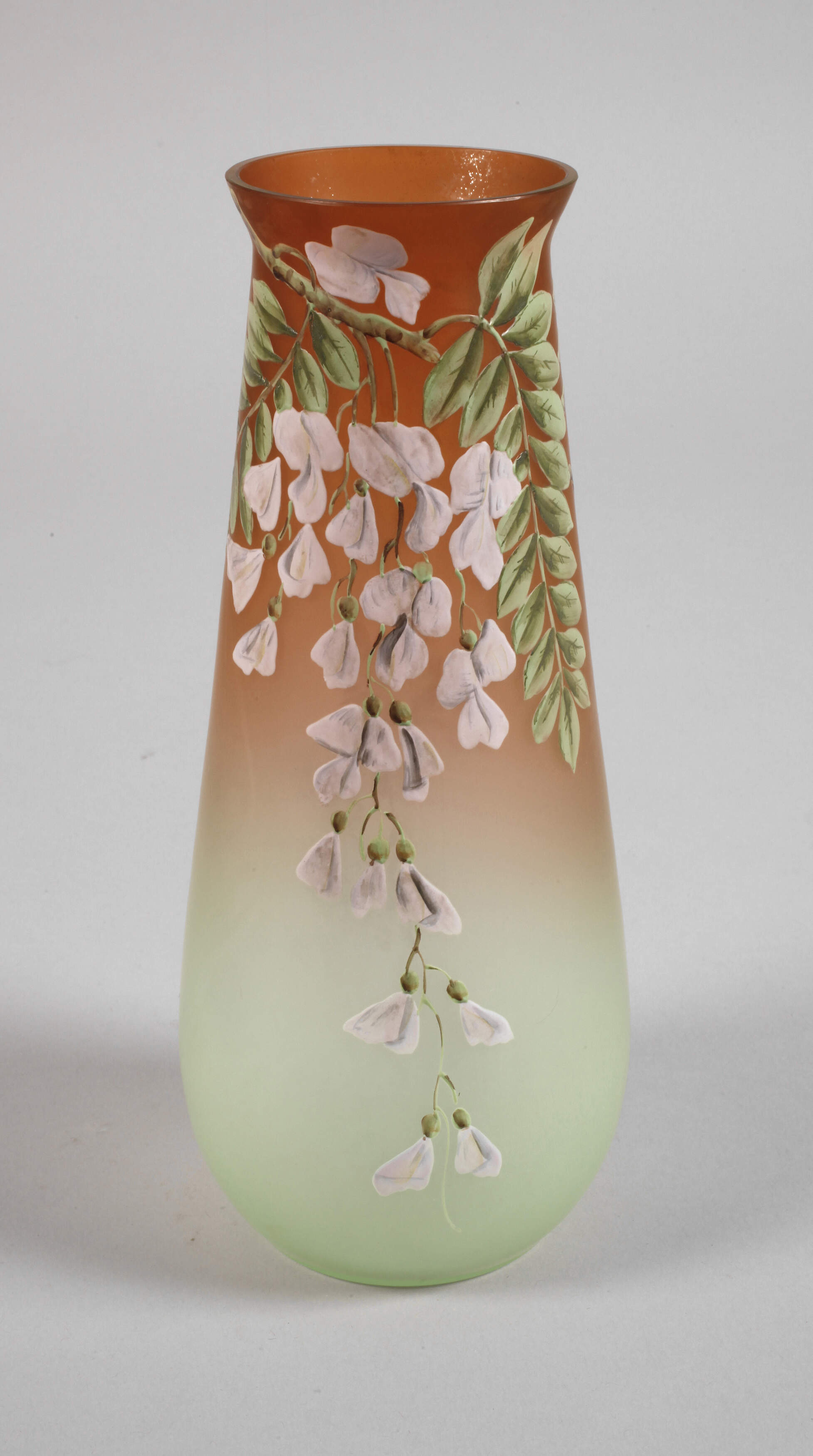 Glyzinien-Vase Fritz Heckert attr.