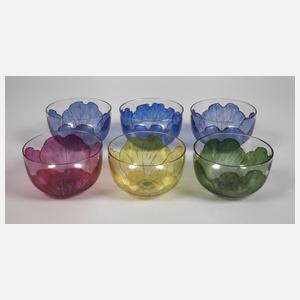 Fritz Heckert sechs Dessertschalen