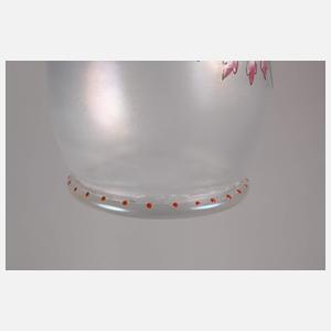 Fritz Heckert Vase Emaillemalerei