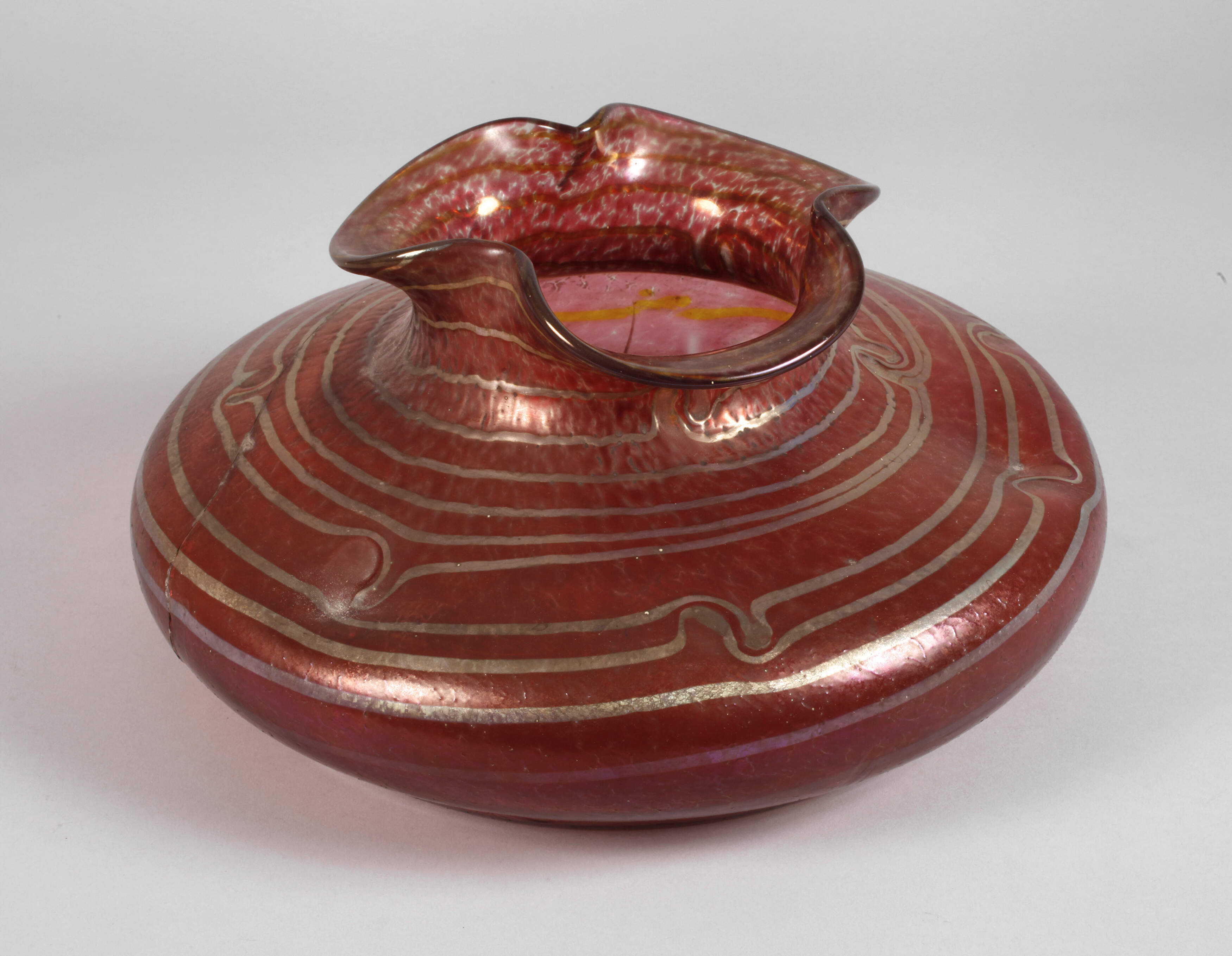 Glasfabrik Elisabeth übergroße Jugendstilvase