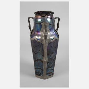 Kralik große zinnmontierte Vase