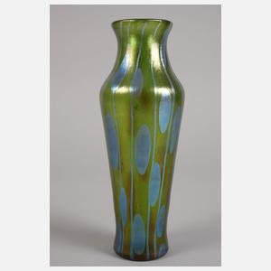 Lötz Wwe. Vase "Streifen und Flecken"