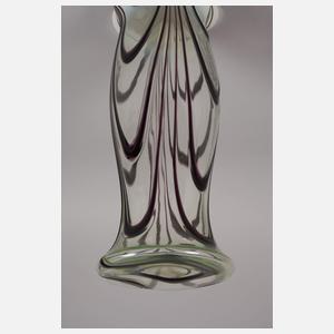 Große Uranglasvase mit Banddekor