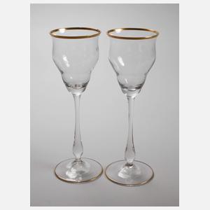 Zwei Stängelgläser