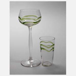 Theresienthal Römer und Trinkglas "Liane"