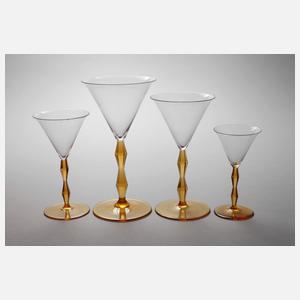 Josef Hoffmann vier Gläser