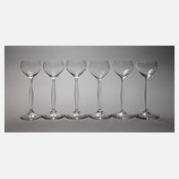 Peter Behrens sechs Weingläser111