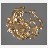 Jugendstilanhänger mit Brillant111