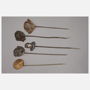 Konvolut Jugendstilnadeln