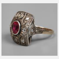 Art déco Ring mit Diamanten111