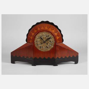 Intarsierte Tischuhr