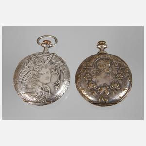 Zwei Taschenuhren Jugendstil