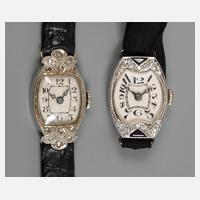 Zwei Damenuhren Art déco111