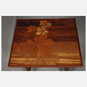 Drei Satztische Émile Gallé