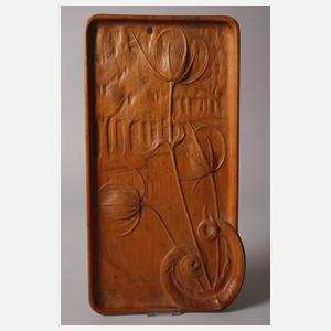 Geschnitzte Zierplatte