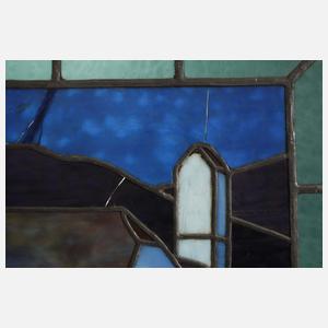 Zwei Bleiglasscheiben