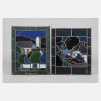 Zwei Bleiglasscheiben111