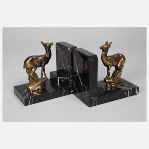 Paar Buchstützen Art déco