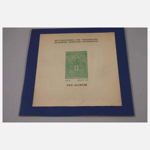 Titelblatt "Ver Sacrum"