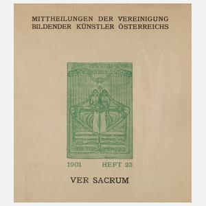Titelblatt "Ver Sacrum"