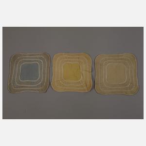 Konvolut Zierdecken Kurbelstickerei