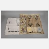 Konvolut Zierdecken Kurbelstickerei111