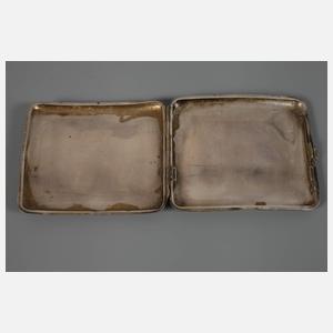 Silber Zigarettenetui Emaille