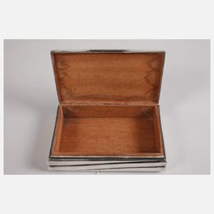 Silber Zigarrenschachtel Art Déco