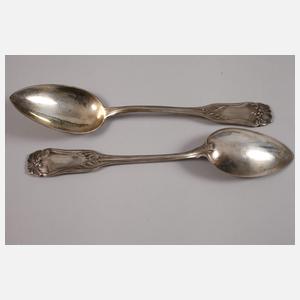 Silber sechs Speiselöffel Jugendstil