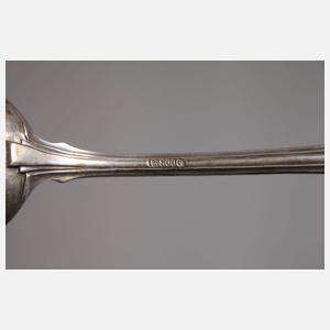 Silber sechs Speiselöffel Jugendstil