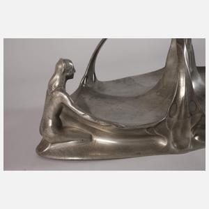 Übergroßer Tafelaufsatz Kayserzinn