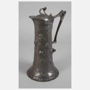 Große Schenkkanne Zinn