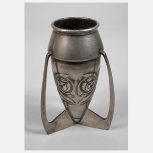 Arts & Crafts Dreihenkelvase Zinn
