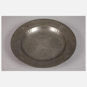 Jugendstil-Kabarettschale Kayserzinn