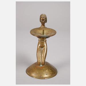 Albert Gustav Bunge figürlicher Leuchter Bronze