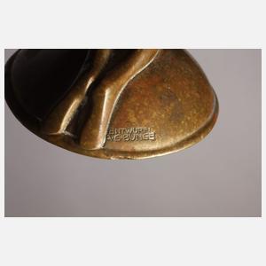 Albert Gustav Bunge figürlicher Leuchter Bronze